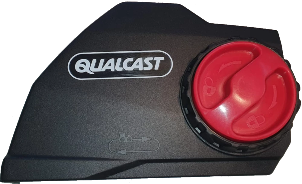 Adjust the end cover components for Qualcast trimmers