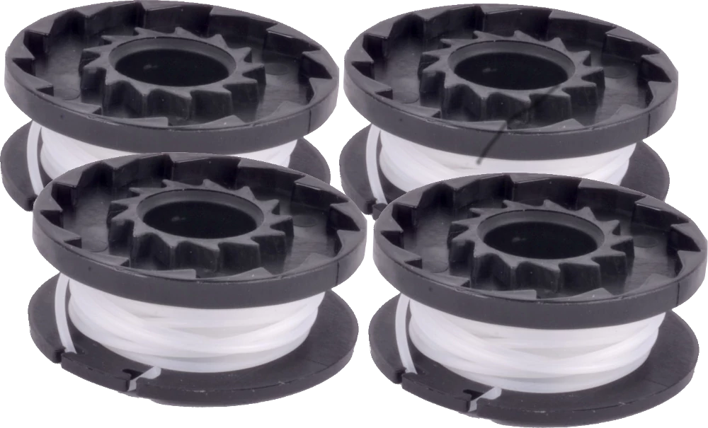 4 X Trimmer Spool and Line for Qualcast Grass Trimmers