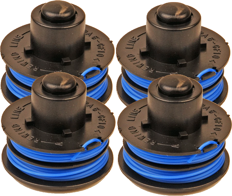 4 X Trimmer Spool & Line for Performance Power trimmers