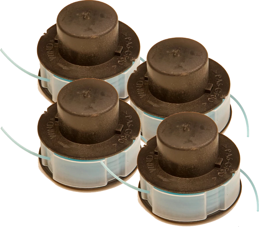 4 X Trimmer spool & line for Performance Power trimmers
