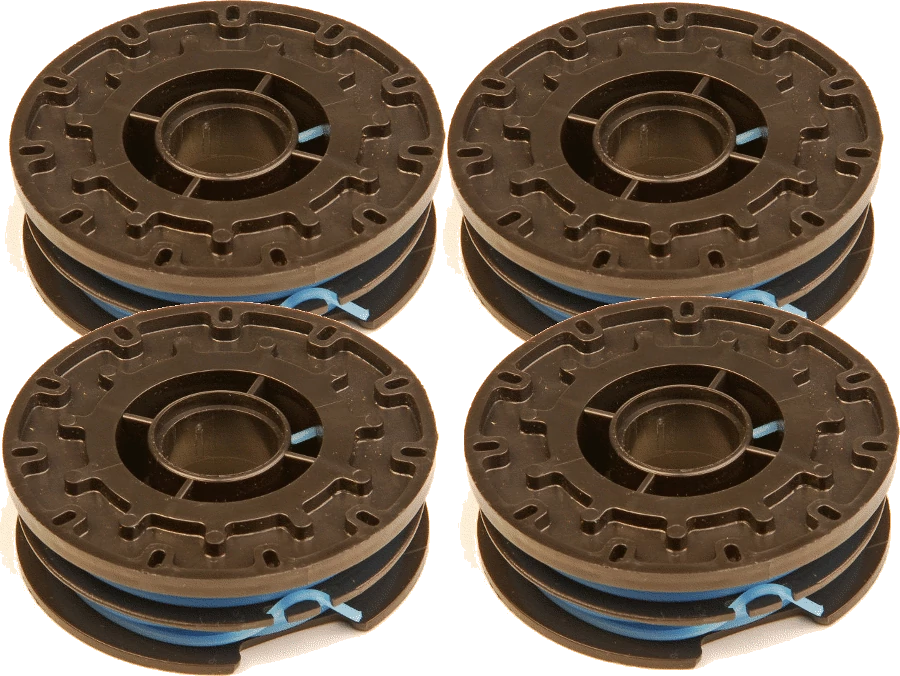 4 X Trimmer spool & line for Worx trimmers