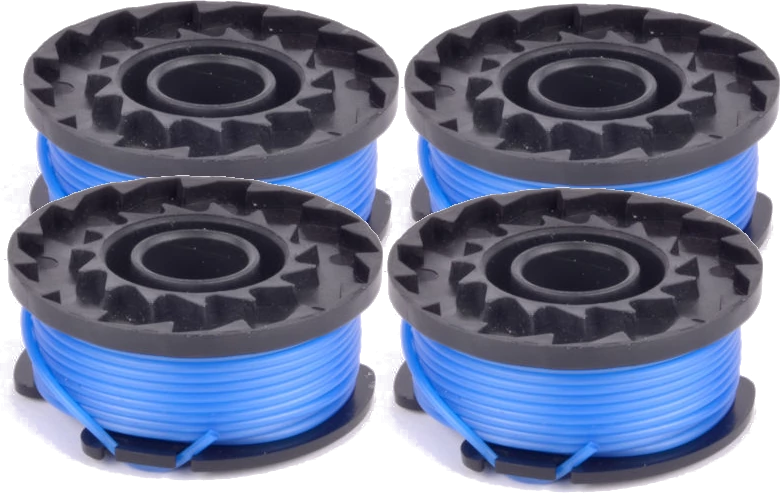 4 X Trimmer spool & line for Spear & Jackson trimmers