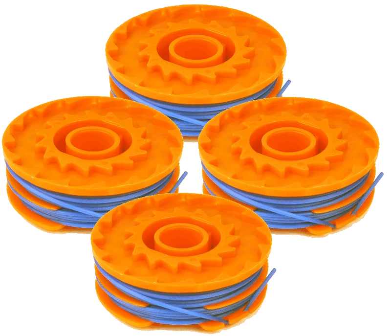 4 x Spool and Line for Wolf Garten Grass Trimmers